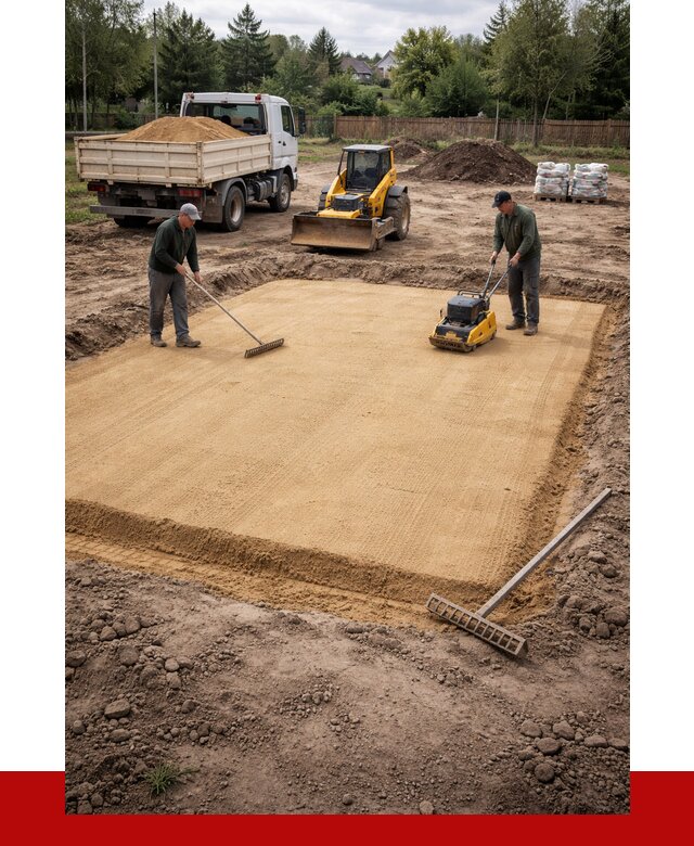 Устройство песчаной подушки в Краснокаменске от 4599 р. ПРОНЕРУДКсн